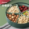 Covered storage box, candy plate, modern home living room coffee table, New Year snacks, melon seeds, dried fruit box, creative compartments details Picture